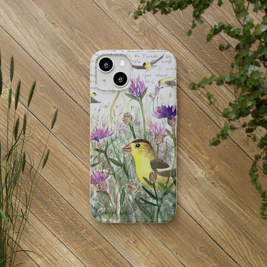 American Goldfinch Biodegradable Phone Case