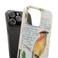 Cedar Waxwing Biodegradable Phone Case