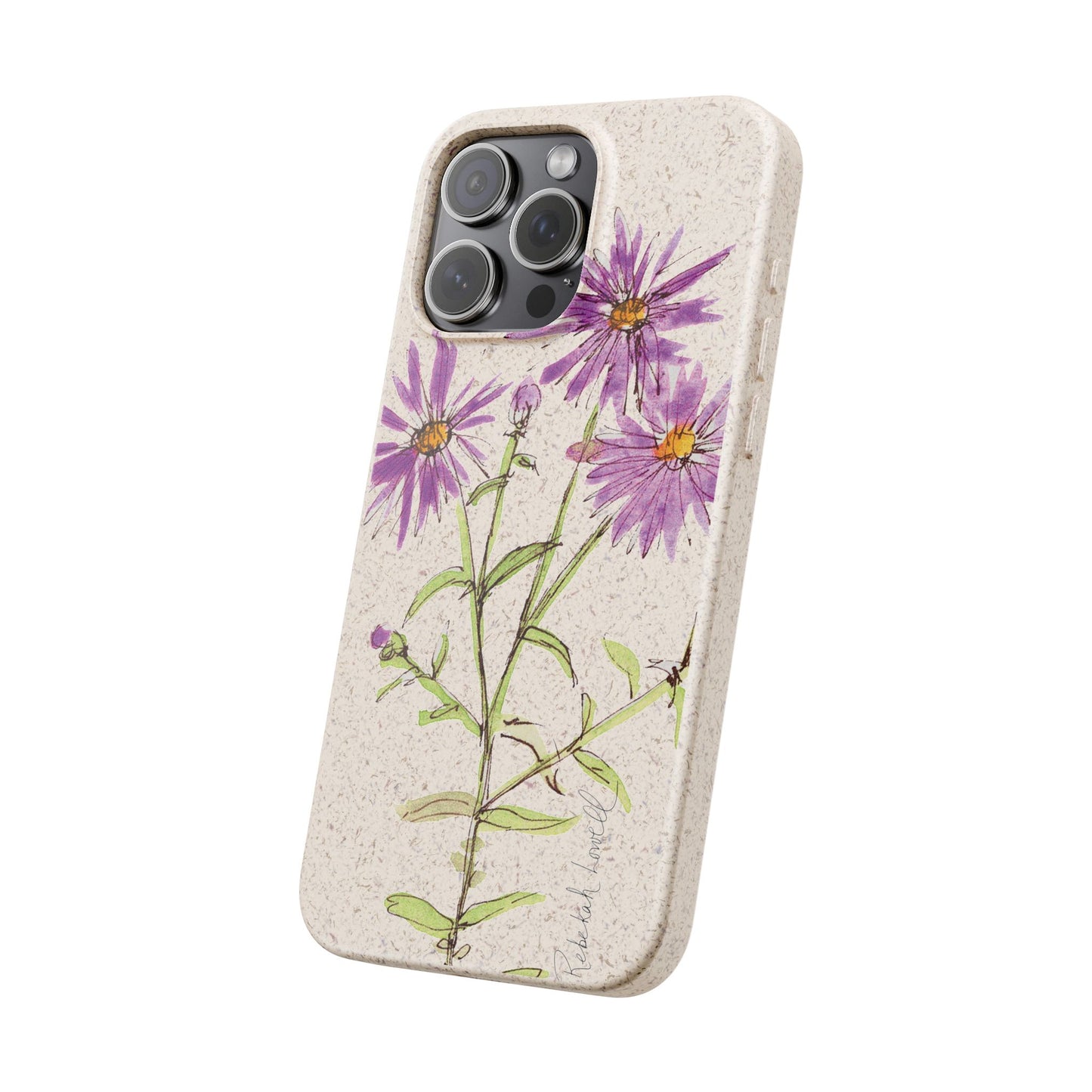 New England Aster Biodegradable Phone Case