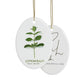 Lemon Balm Ceramic Ornament