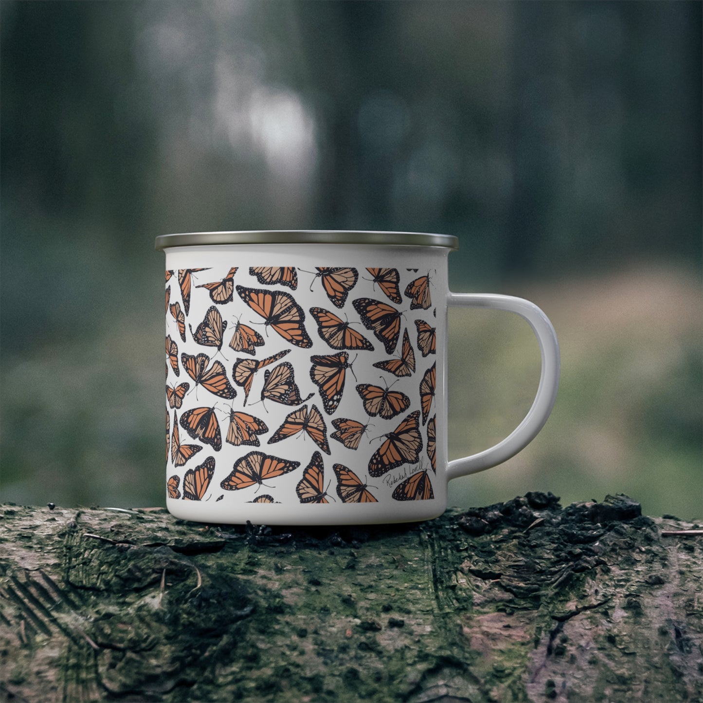 Monarchs Enamel Camping Mug