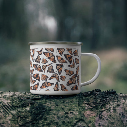 Monarchs Enamel Camping Mug