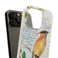 Cedar Waxwing Biodegradable Phone Case