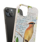 Cedar Waxwing Biodegradable Phone Case