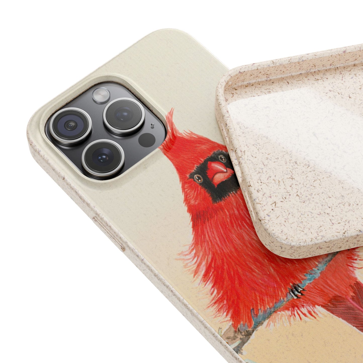 Northern Cardinal Biodegradable Phone Case