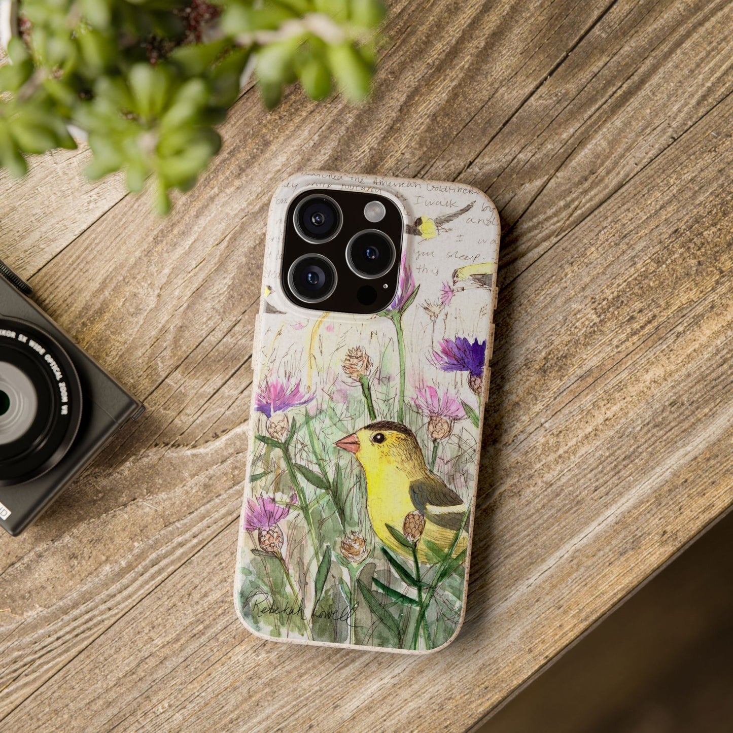 American Goldfinch Biodegradable Phone Case