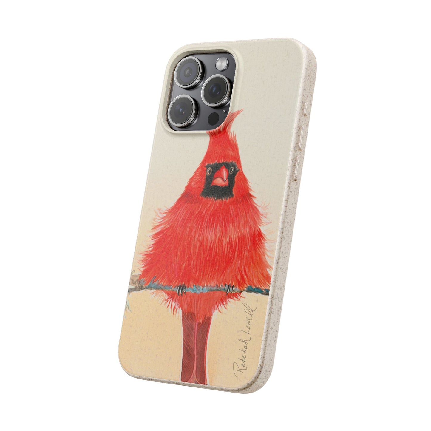 Northern Cardinal Biodegradable Phone Case