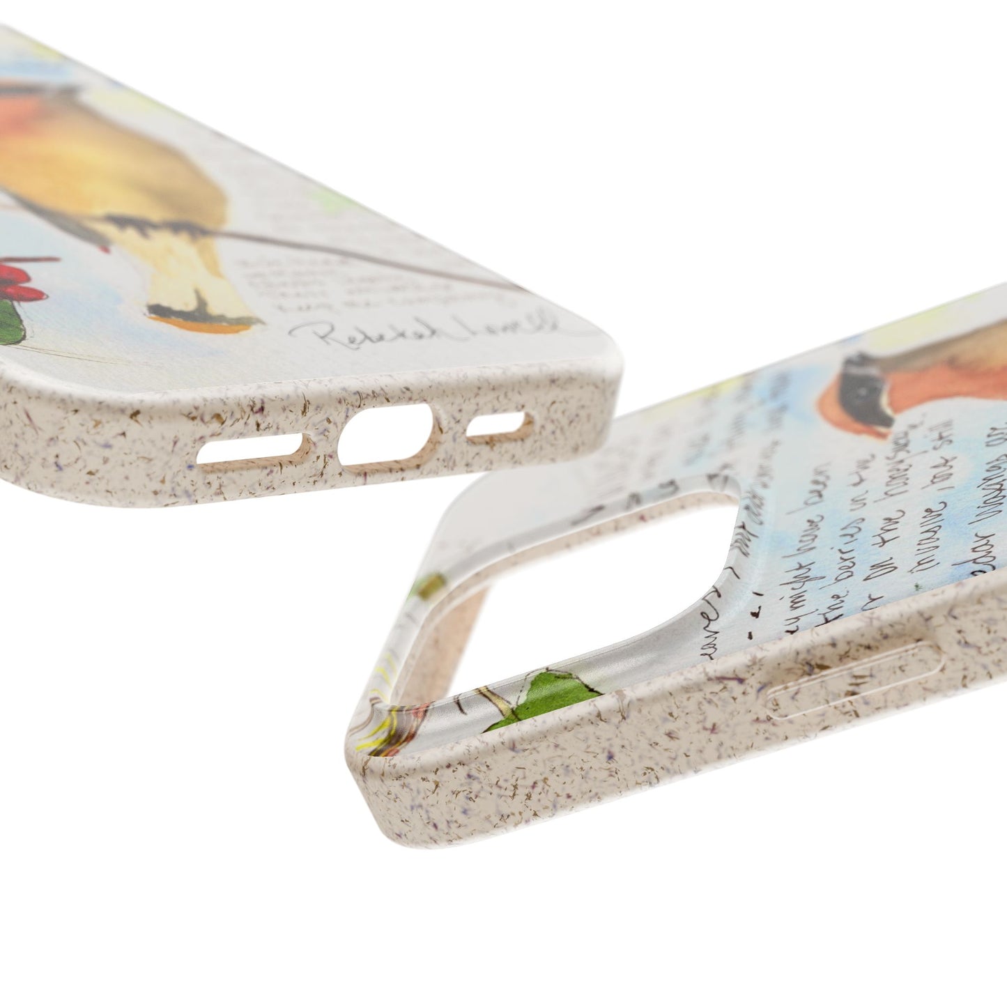 Cedar Waxwing Biodegradable Phone Case