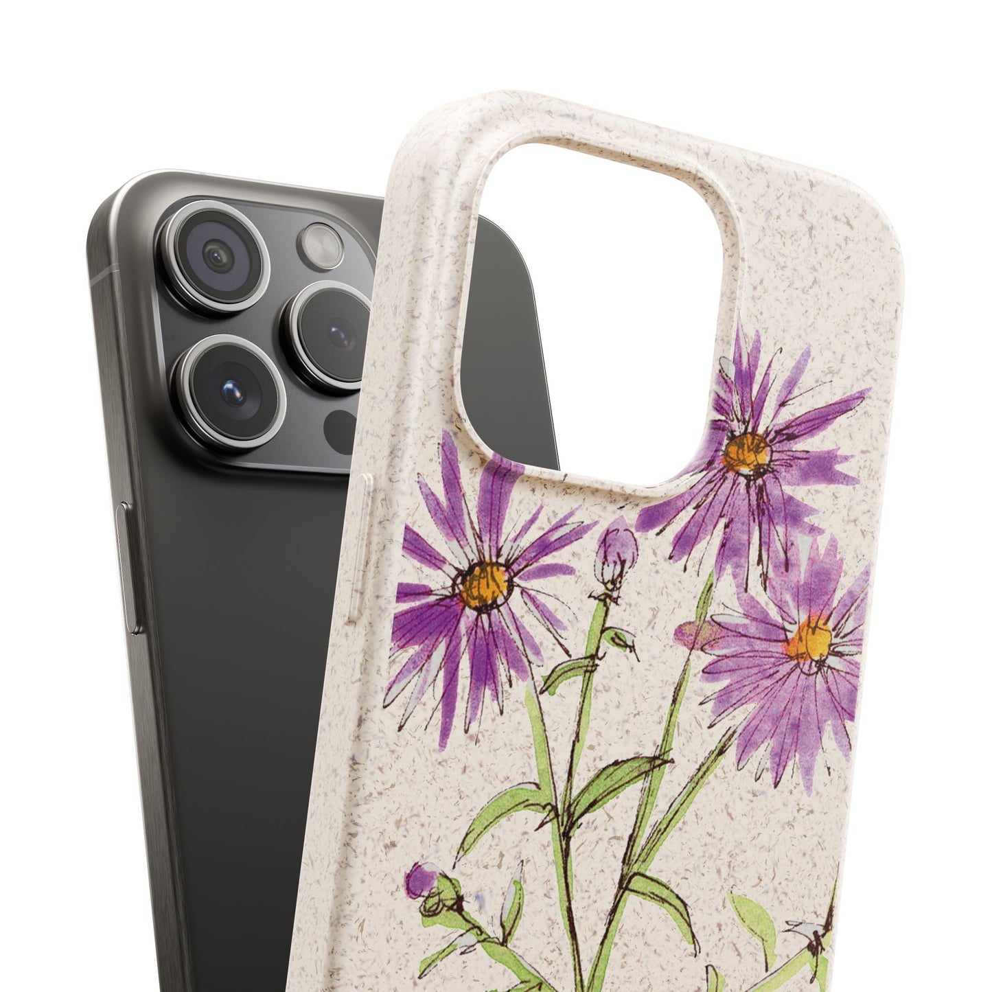 New England Aster Biodegradable Phone Case