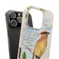 Cedar Waxwing Biodegradable Phone Case