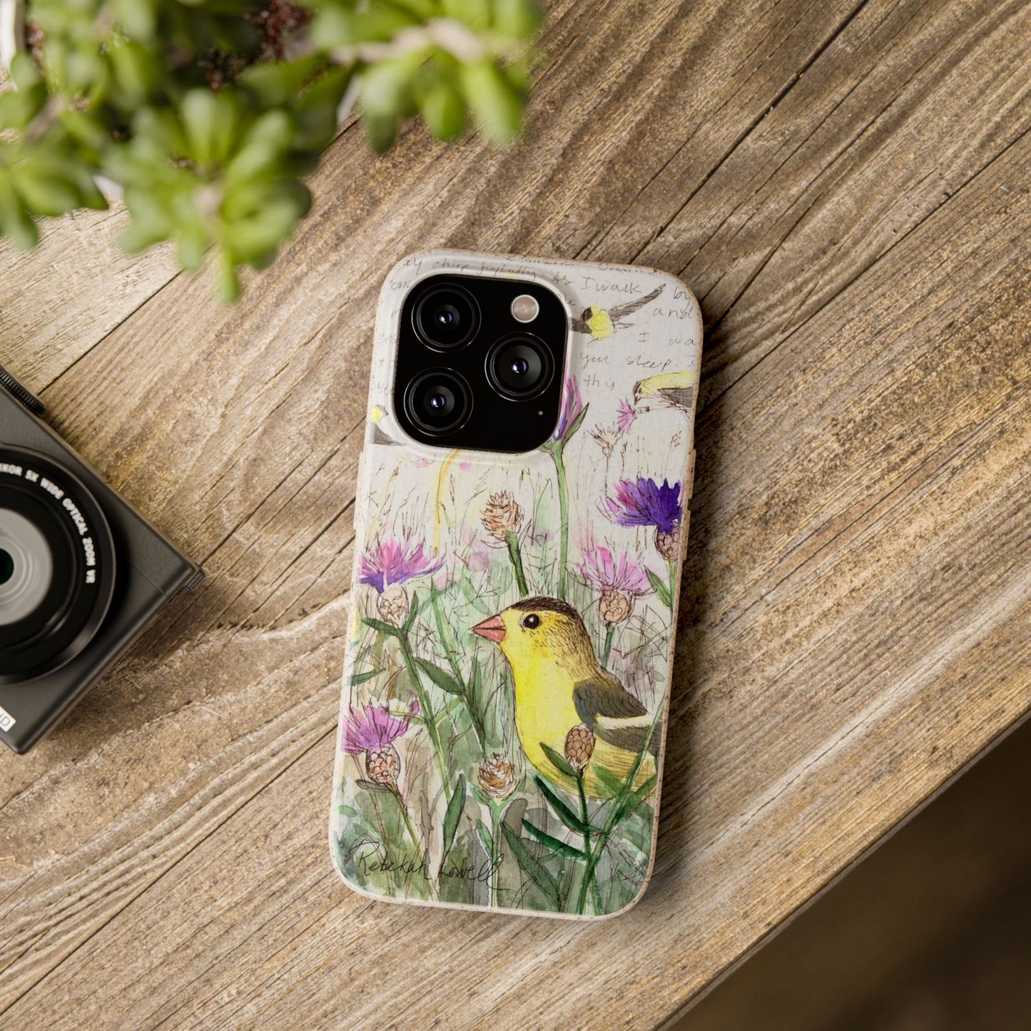 American Goldfinch Biodegradable Phone Case