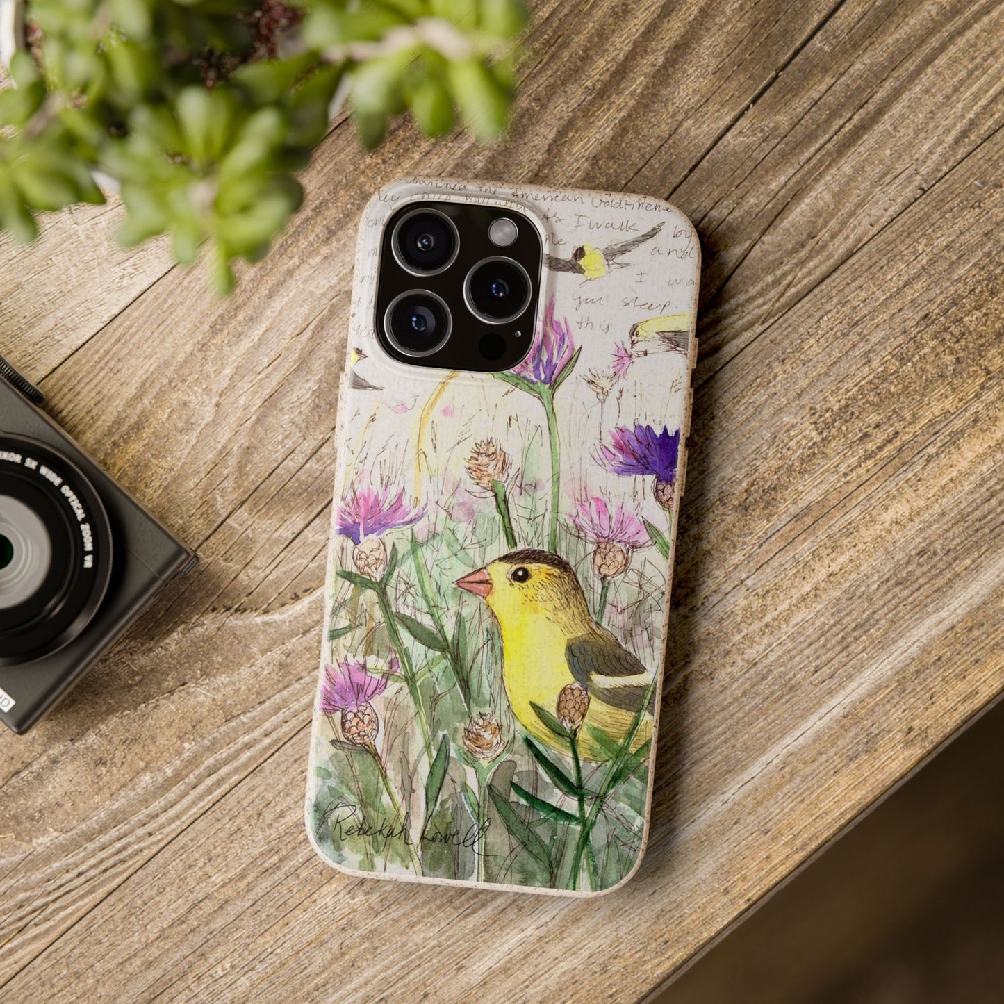 American Goldfinch Biodegradable Phone Case