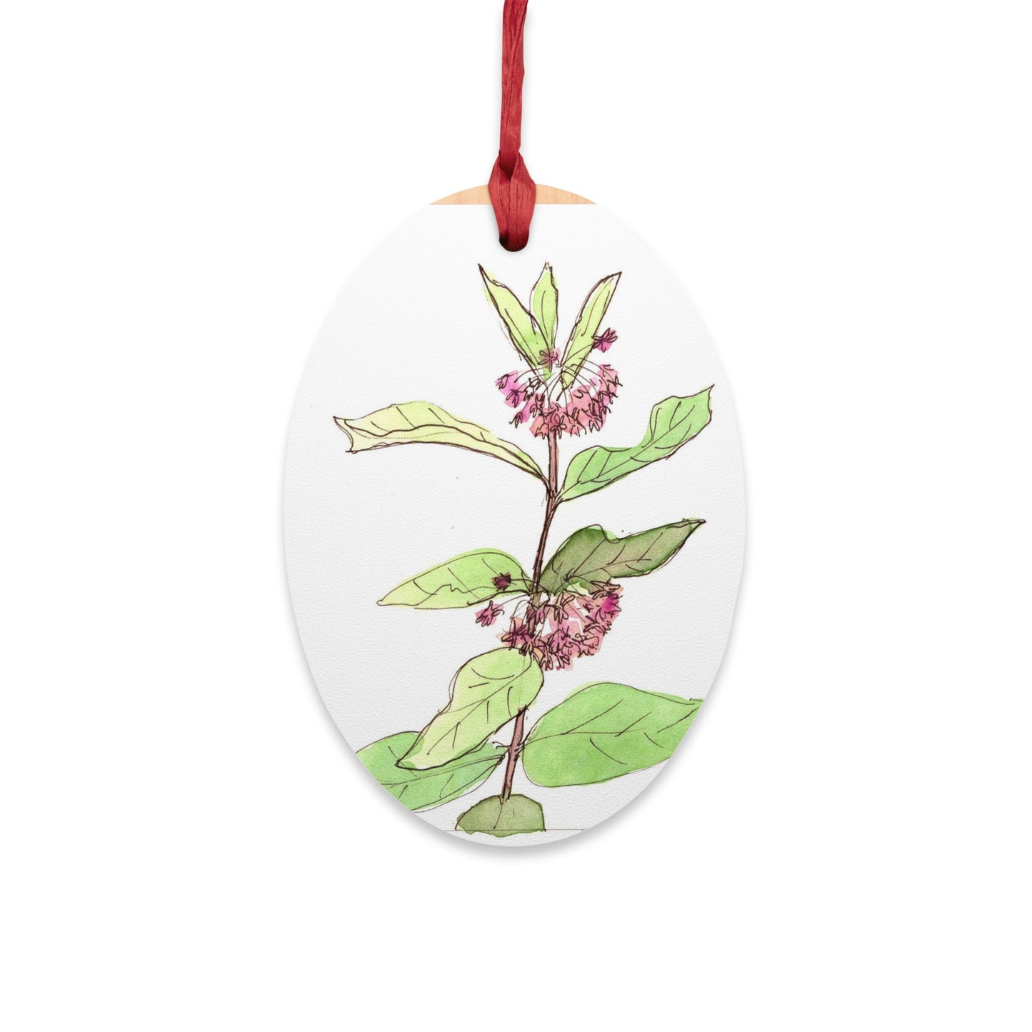 Common Milkweed Wooden Ornament