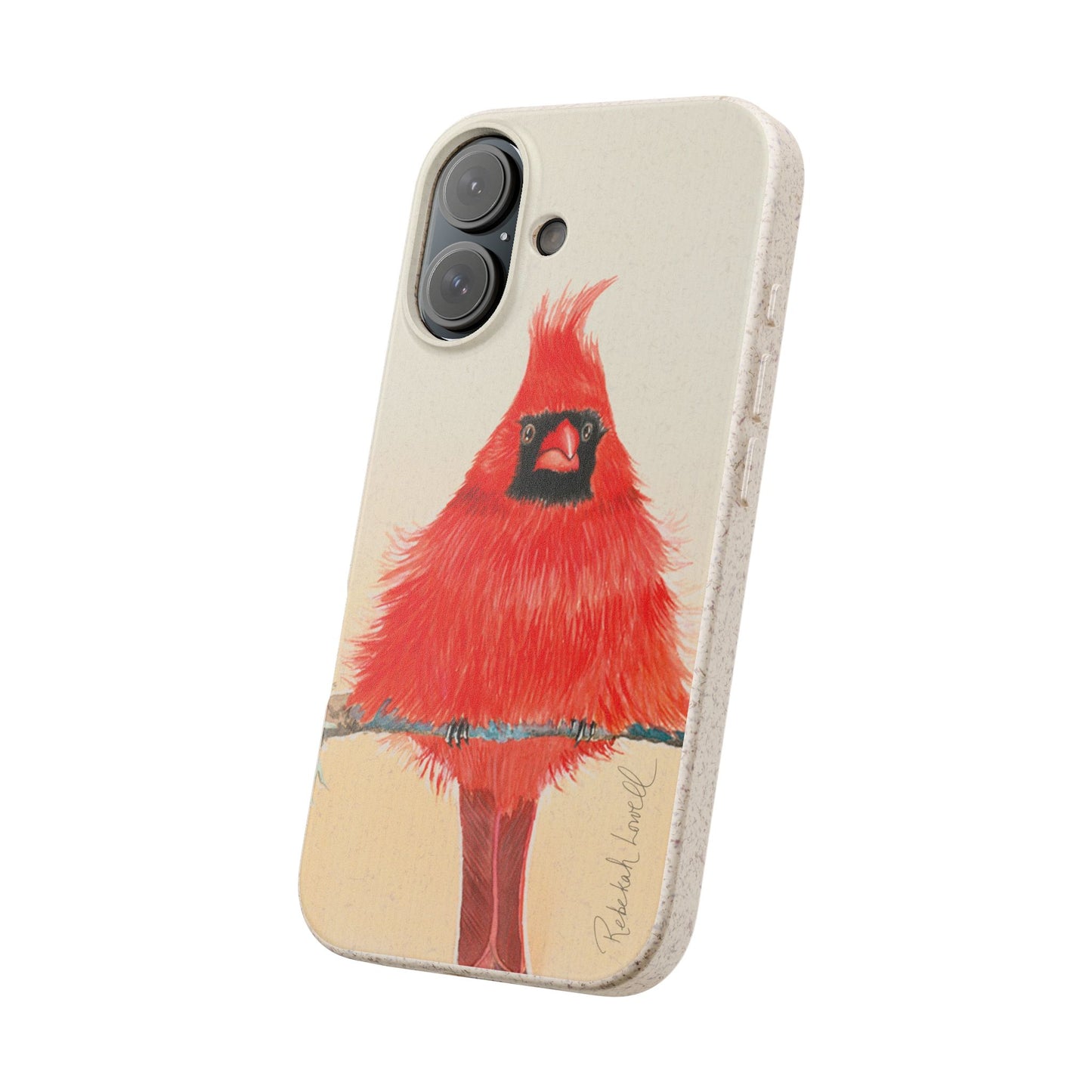 Northern Cardinal Biodegradable Phone Case