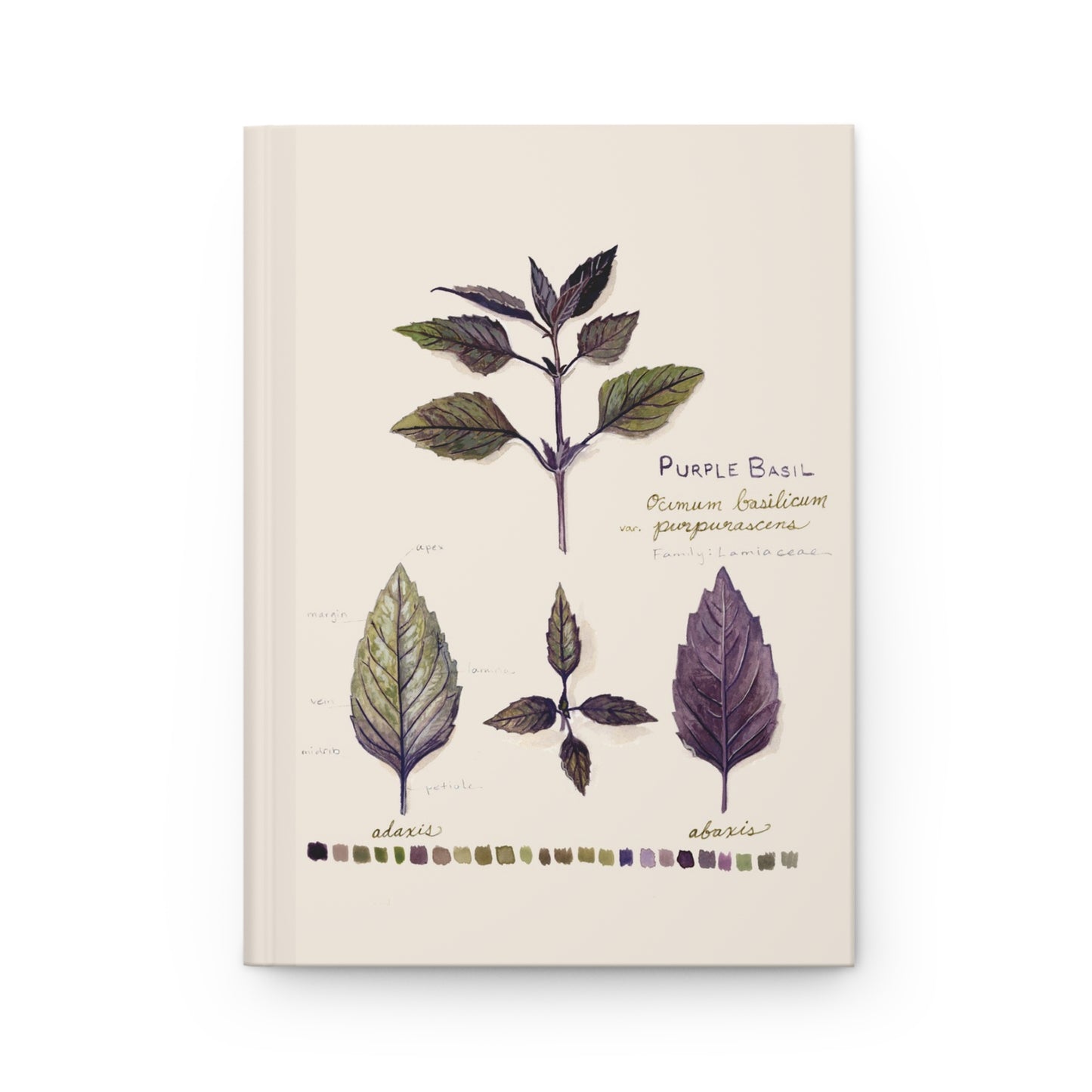 Purple Basil Hardcover Lined Journal Matte