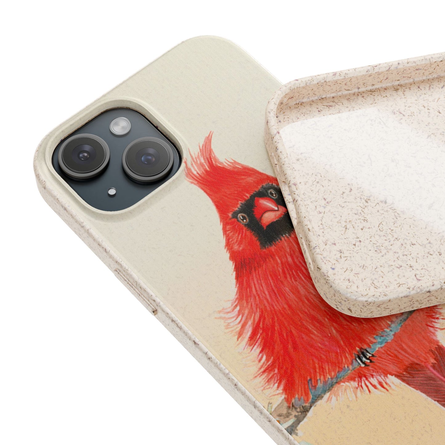 Northern Cardinal Biodegradable Phone Case