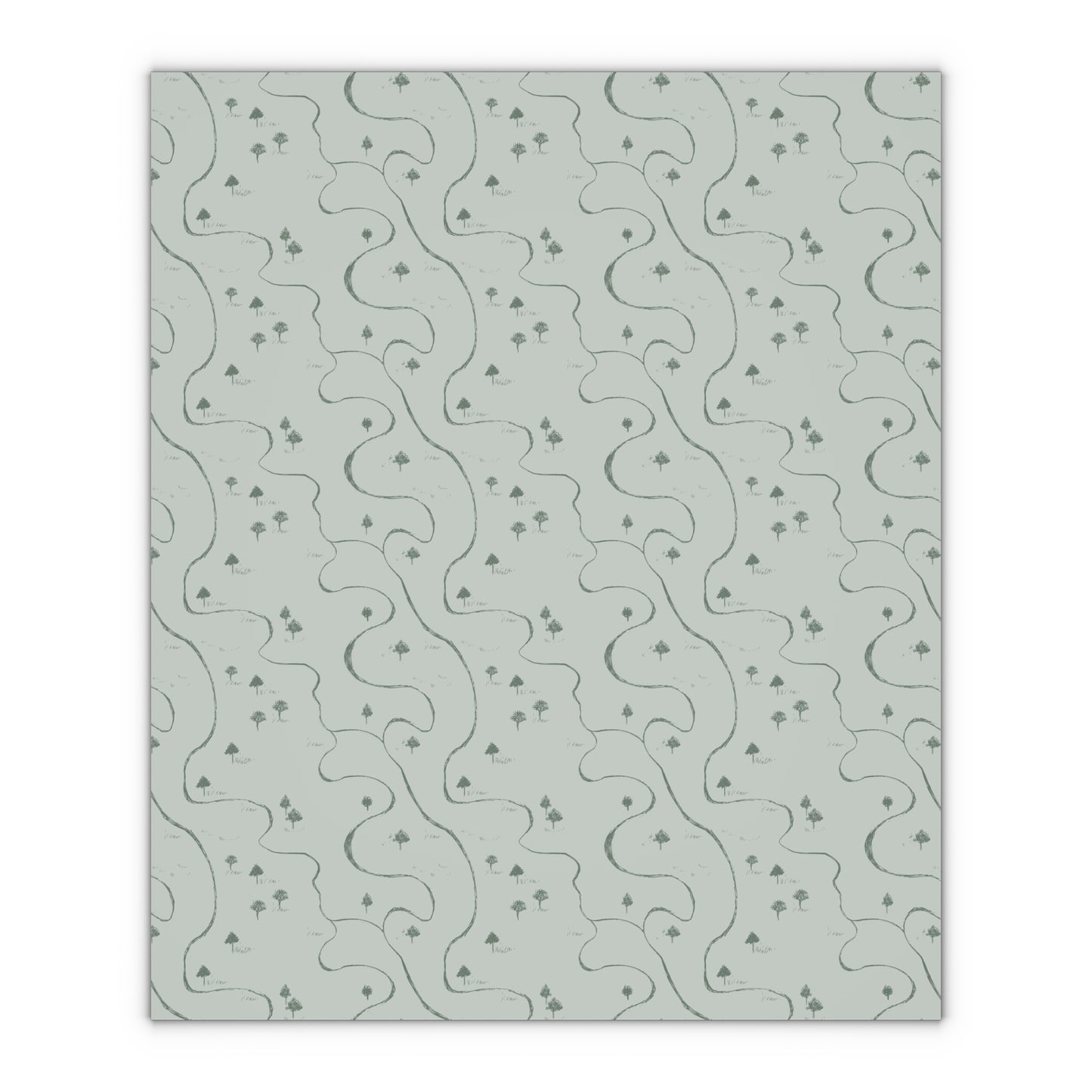 Winding Road Holiday Gift Wrap Wrapping Paper