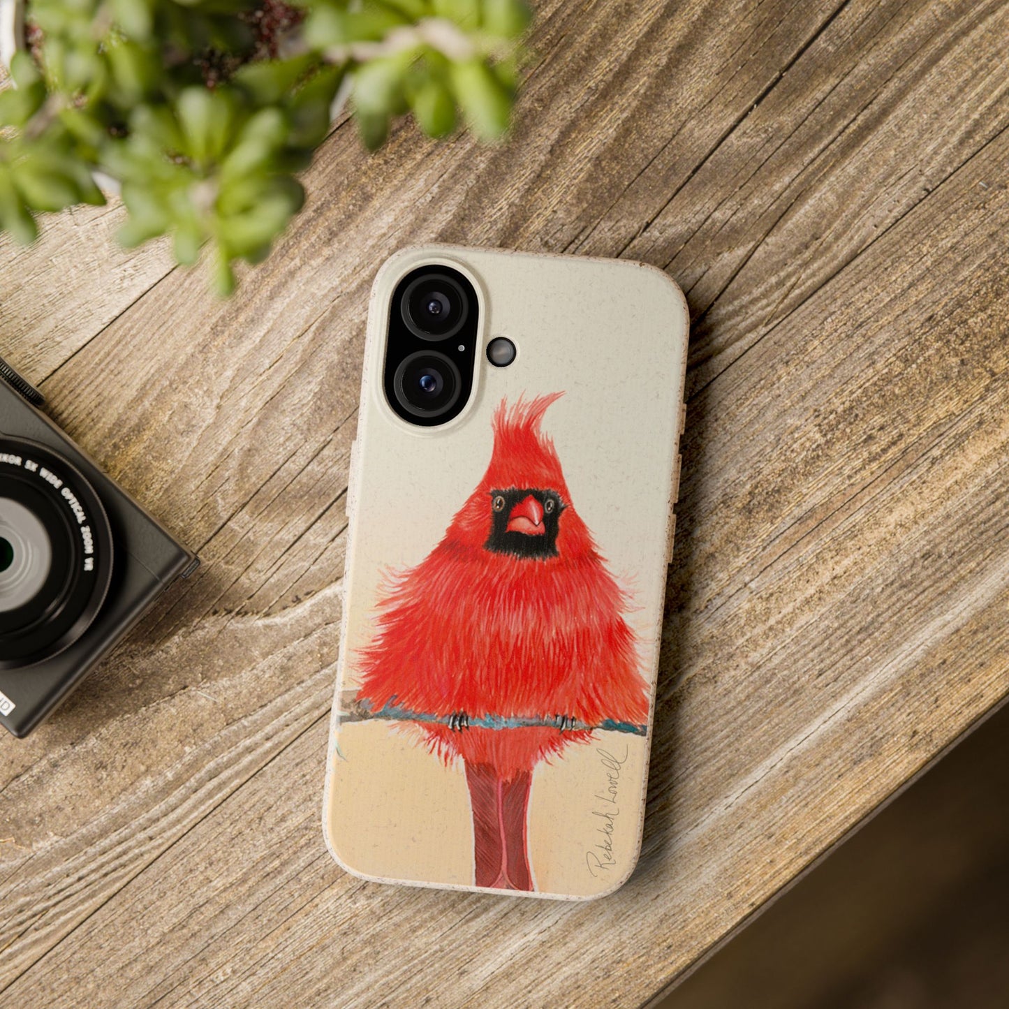 Northern Cardinal Biodegradable Phone Case