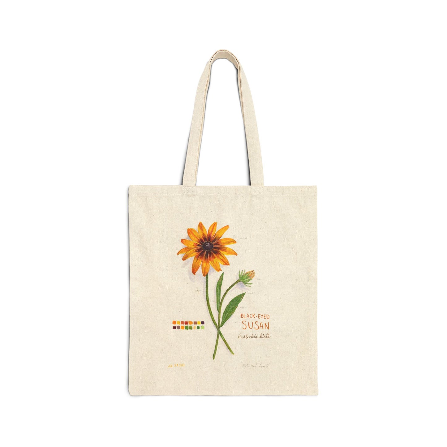 RUDBECKIA Cotton Canvas Tote Bag