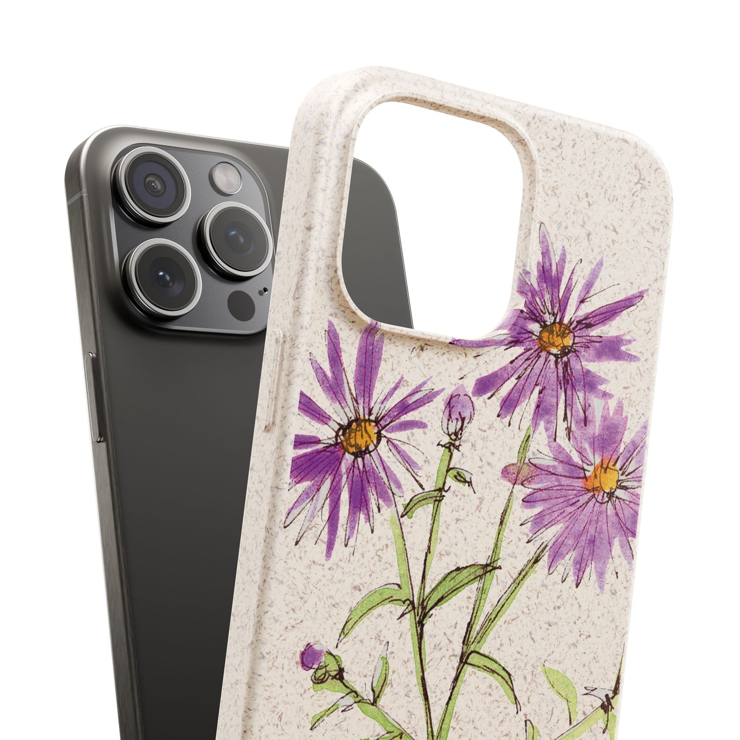 New England Aster Biodegradable Phone Case