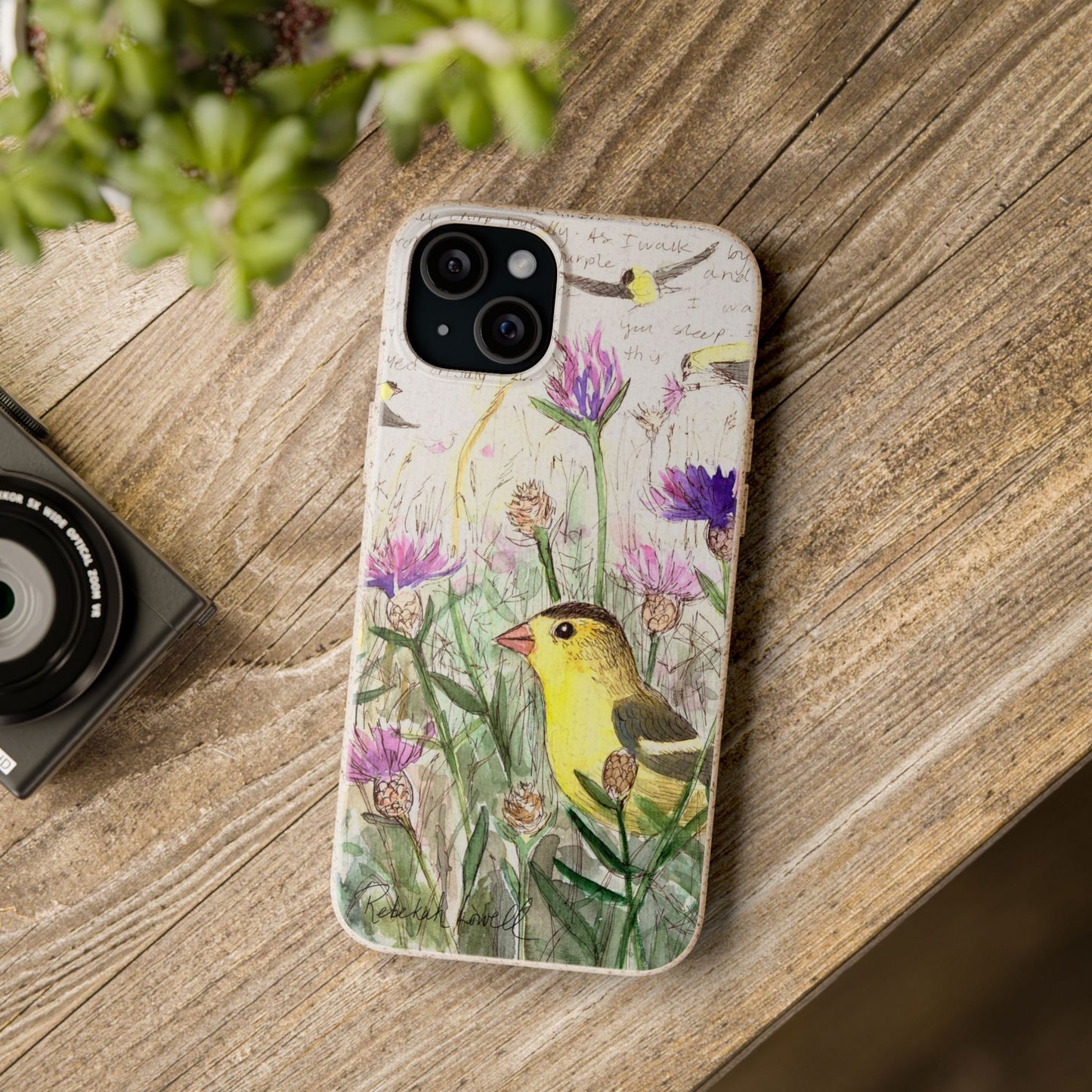 American Goldfinch Biodegradable Phone Case