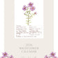 2026 Wildflower Wall Calendar