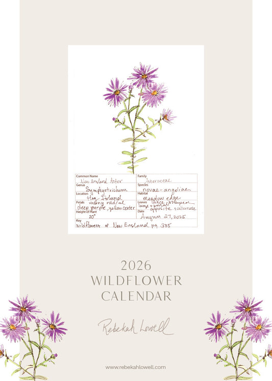 2026 Wildflower Wall Calendar