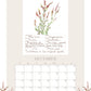 2026 Wildflower Wall Calendar