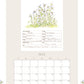 2026 Wildflower Wall Calendar