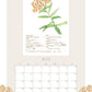 2026 Wildflower Wall Calendar
