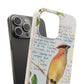 Cedar Waxwing Biodegradable Phone Case