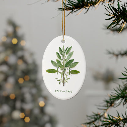 Sage Ceramic Ornament