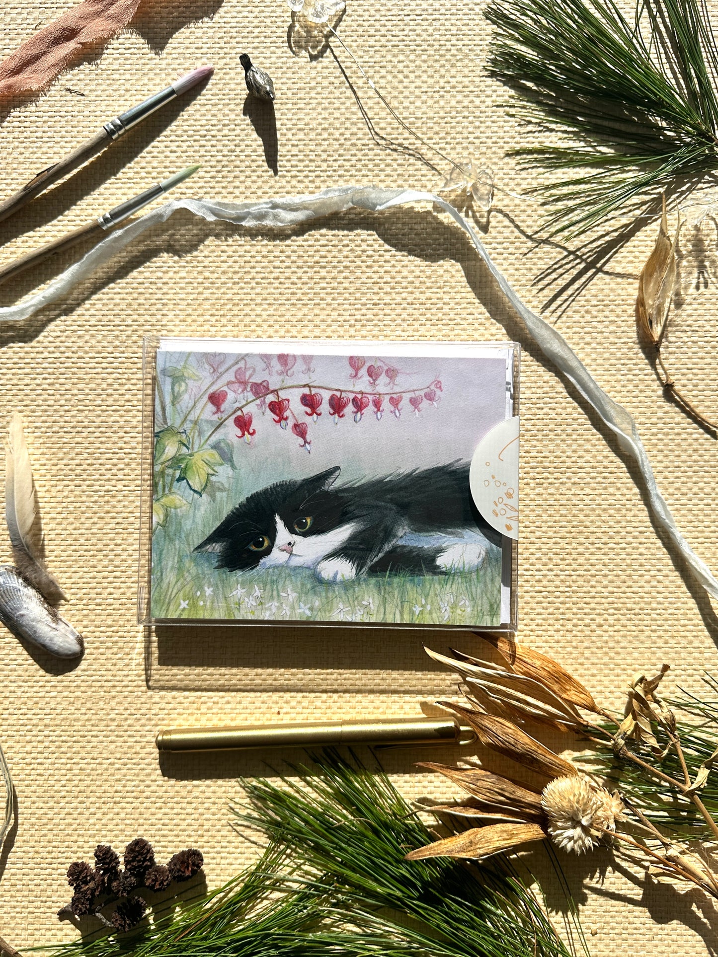 Boxed Set of Six Blank Notecards, Cats Collection
