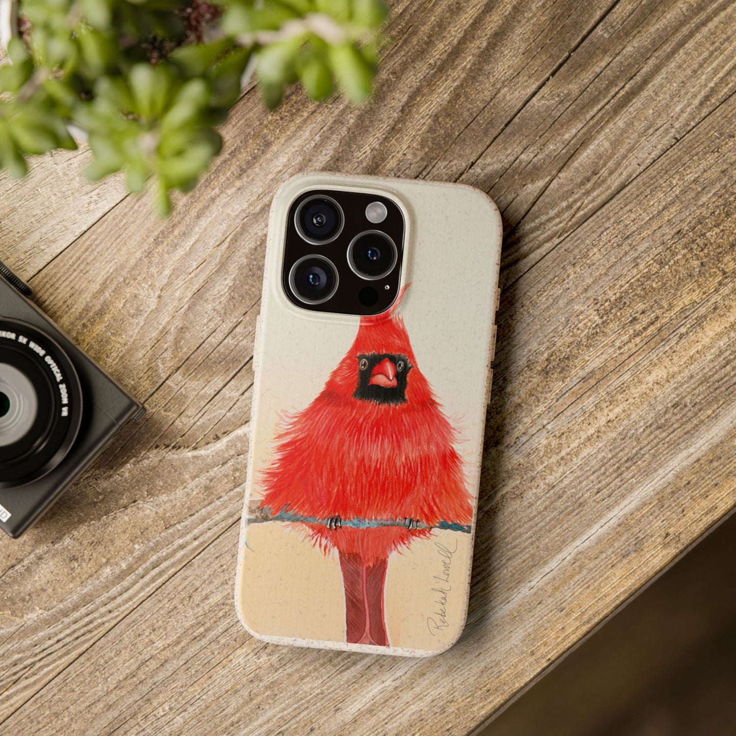 Northern Cardinal Biodegradable Phone Case