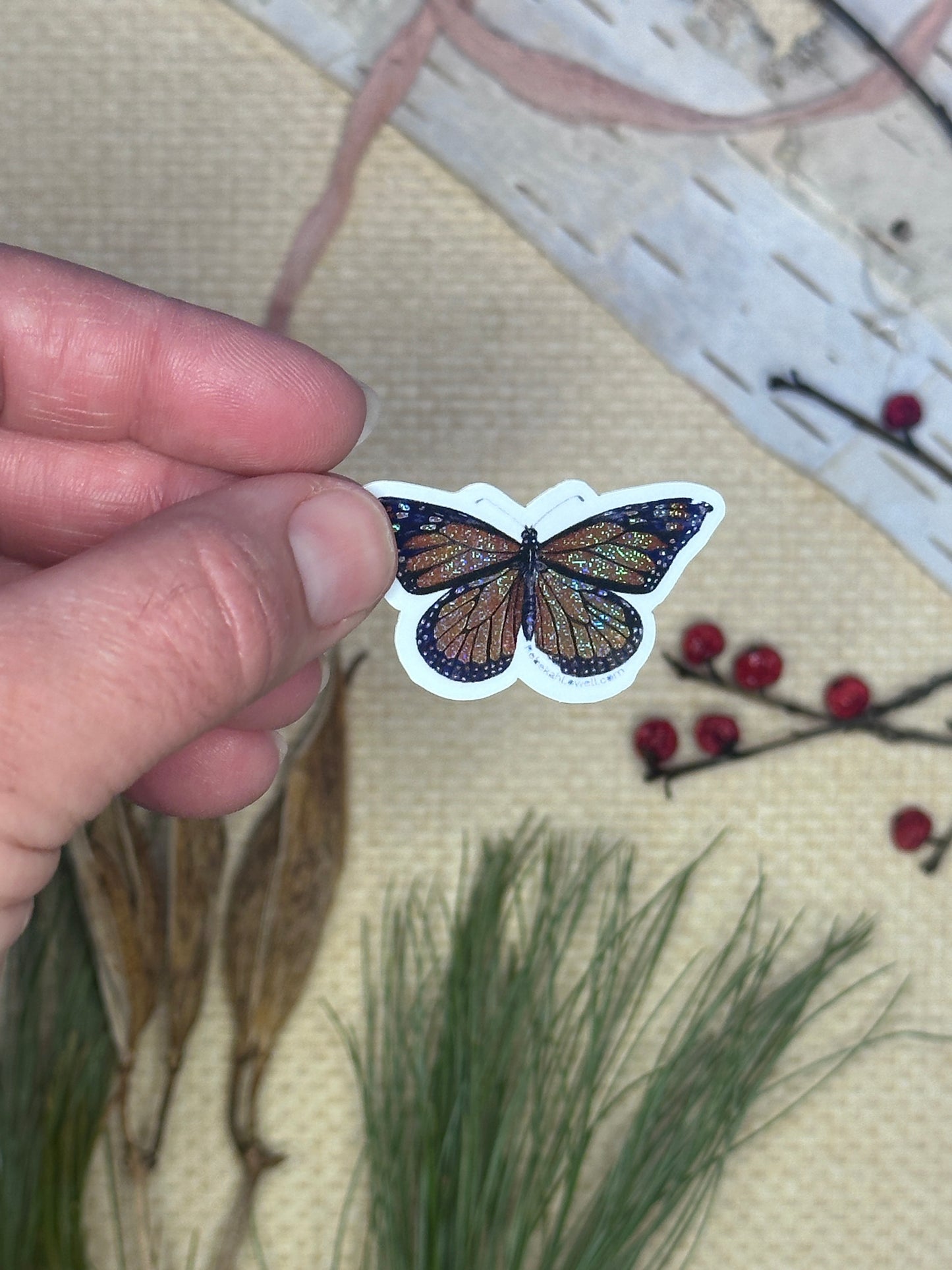 Monarch Butterfly Pixie Dust Sticker