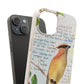Cedar Waxwing Biodegradable Phone Case