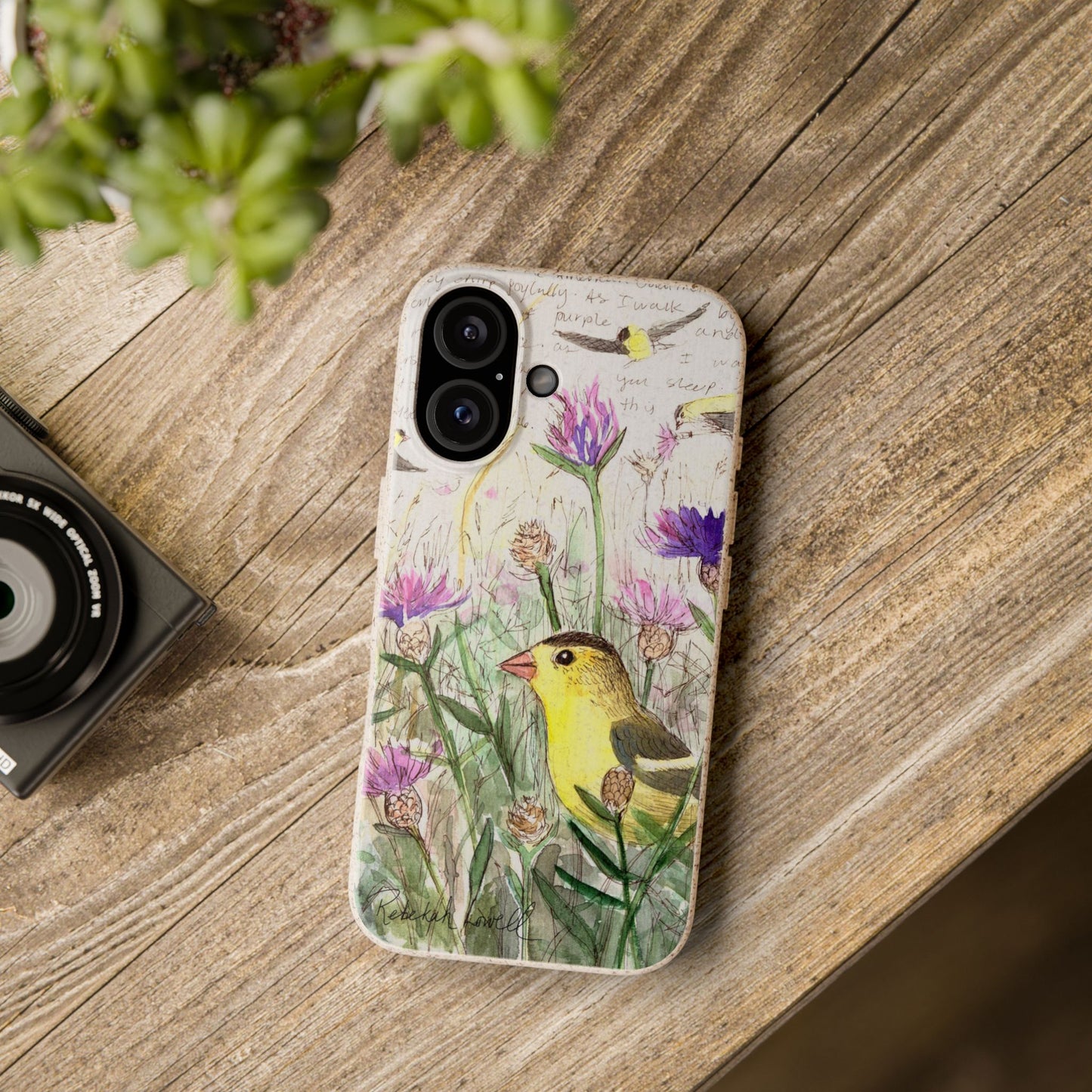 American Goldfinch Biodegradable Phone Case
