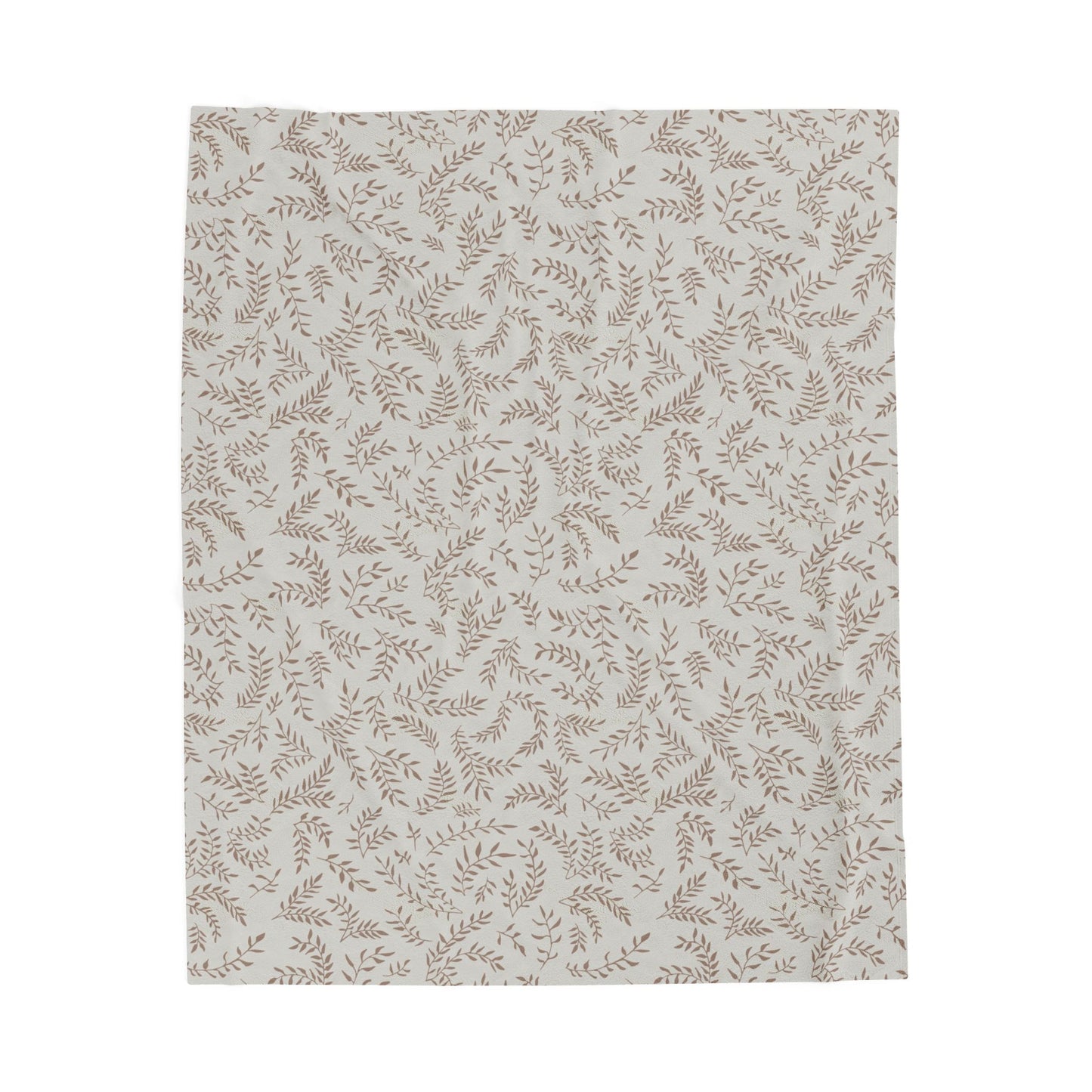Winding Leaves Velveteen Plush Blanket