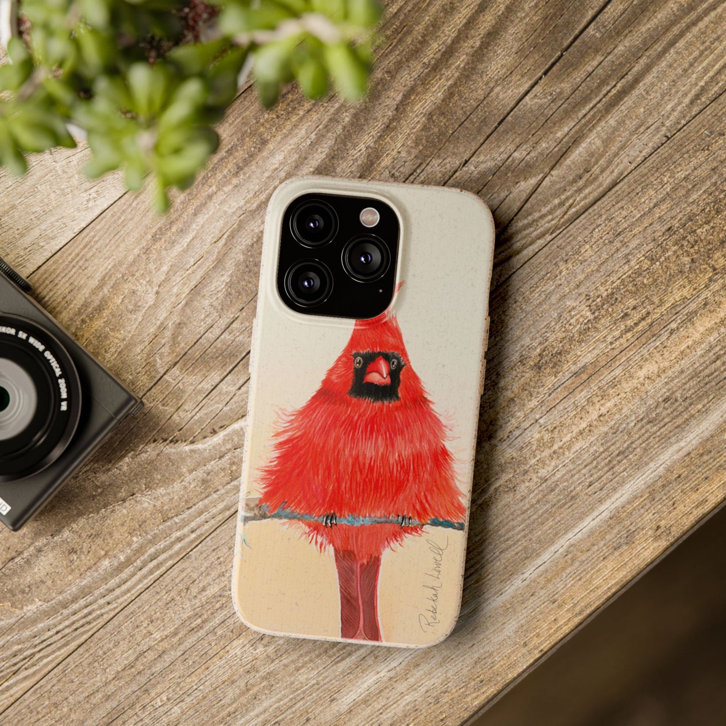 Northern Cardinal Biodegradable Phone Case