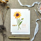Rudbeckia Botanical Blank Notecard