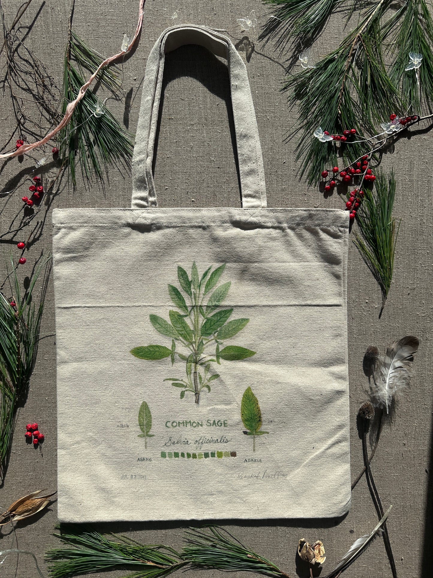 COMMON SAGE Cotton Canvas Tote Bag