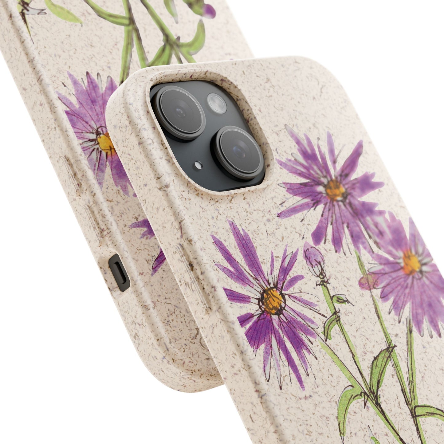 New England Aster Biodegradable Phone Case