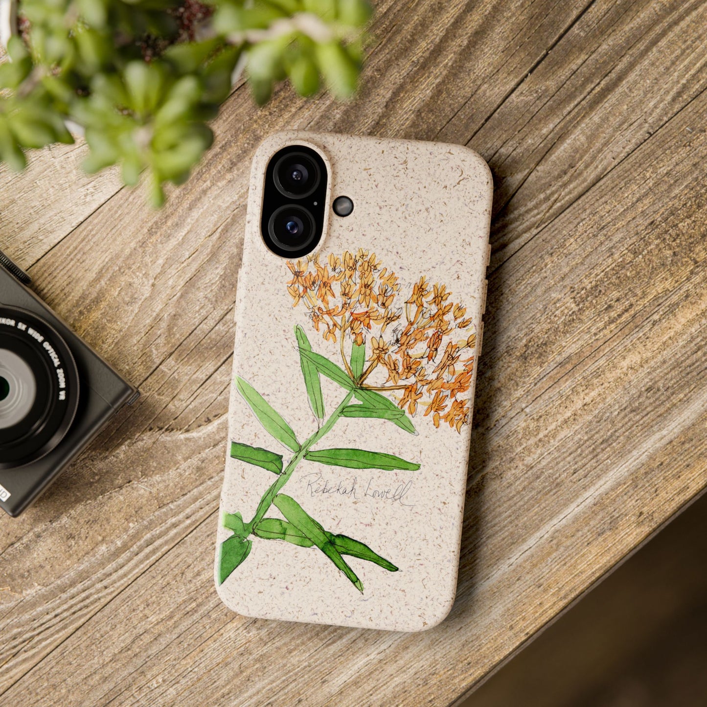 Butterfly Weed Biodegradable Phone Case
