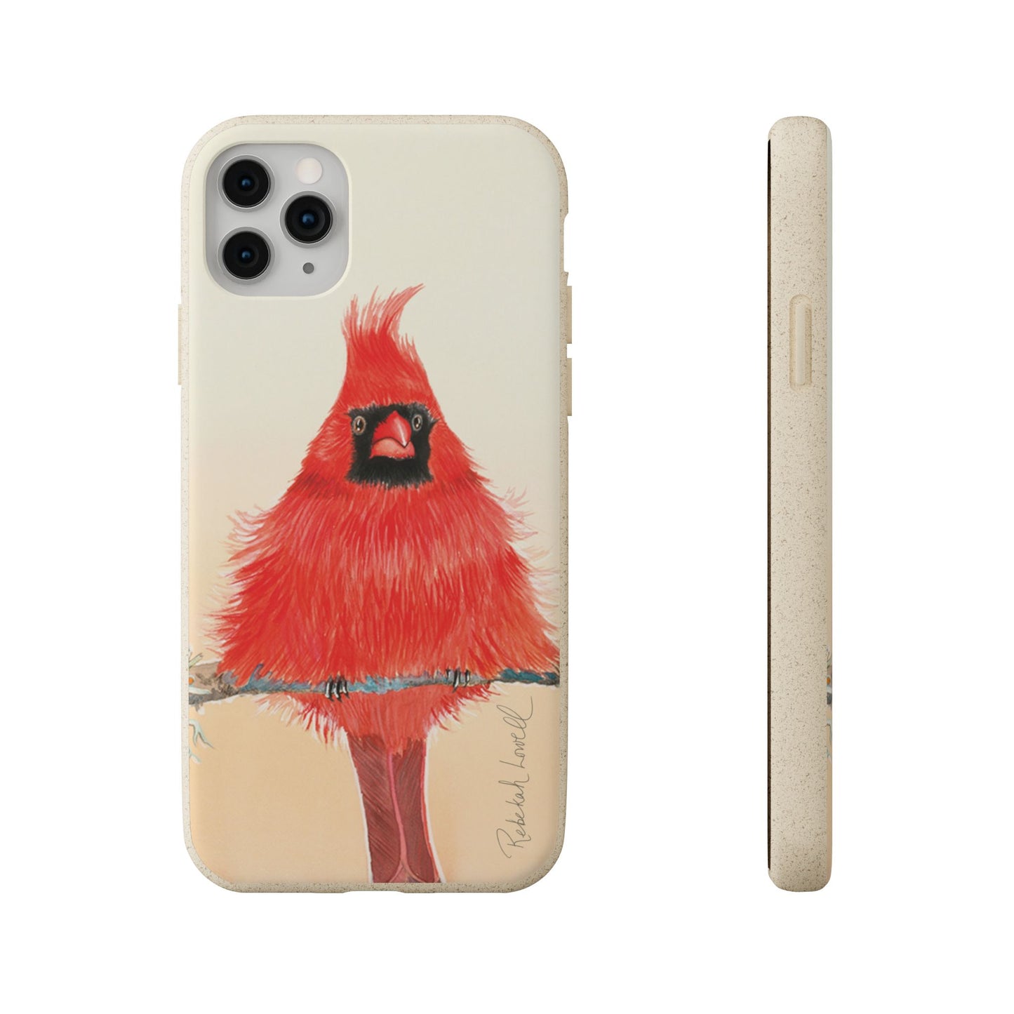 Northern Cardinal Biodegradable Phone Case
