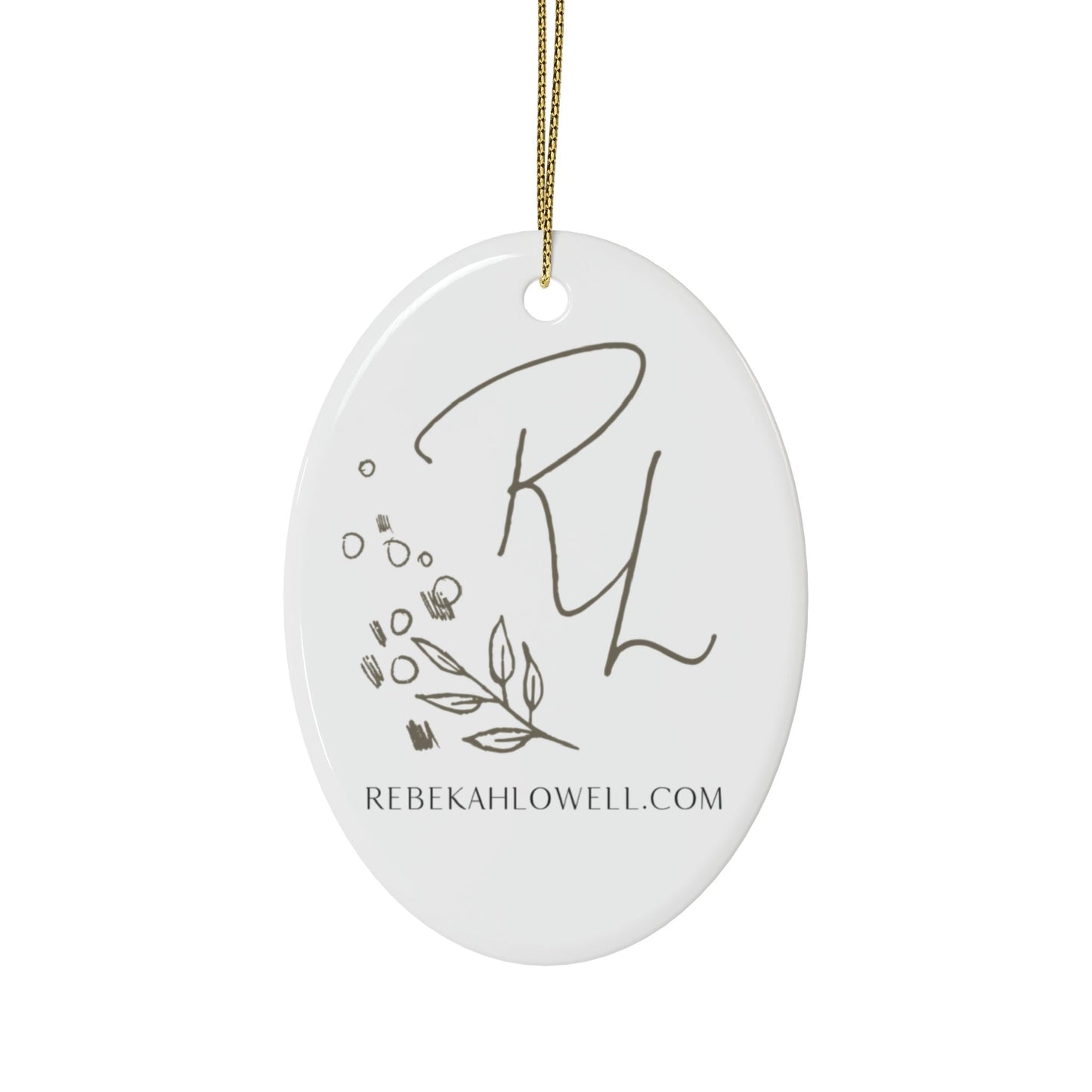 Lemon Balm Ceramic Ornament