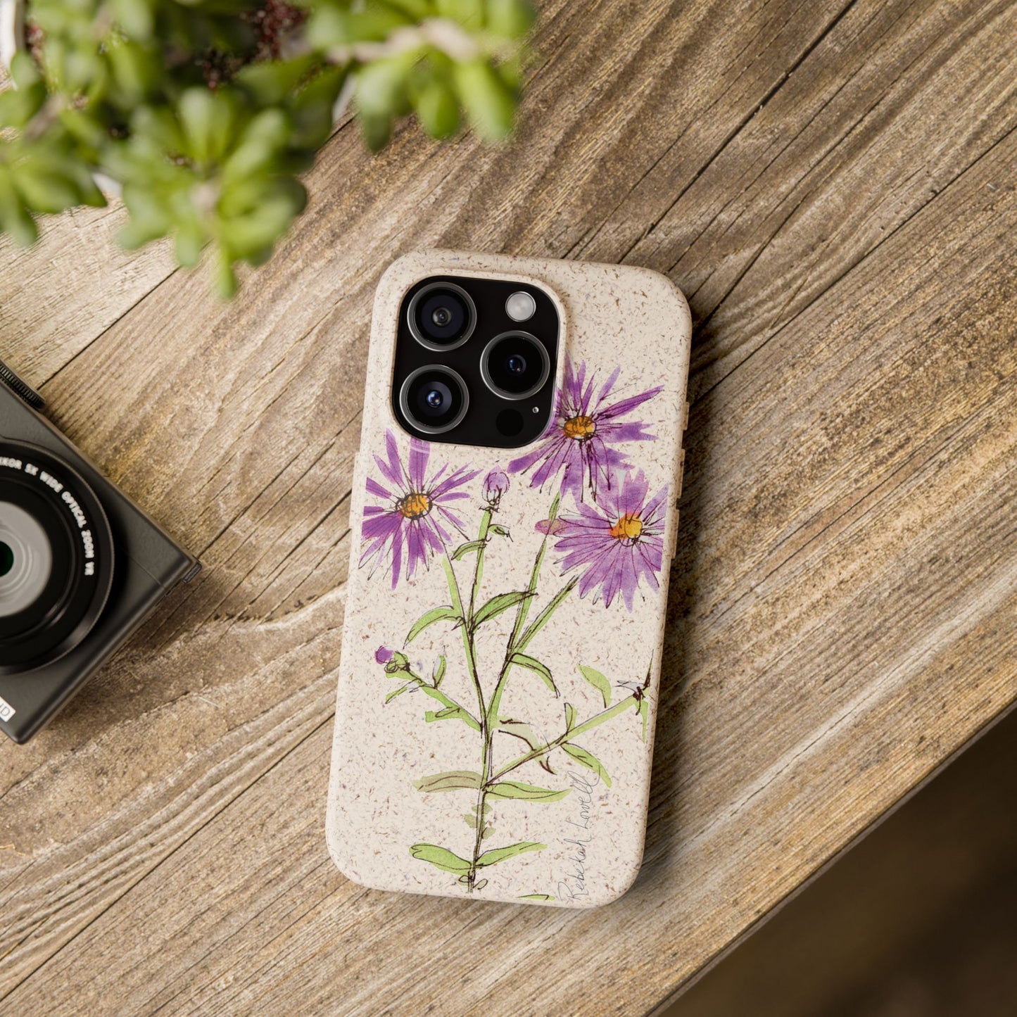 New England Aster Biodegradable Phone Case