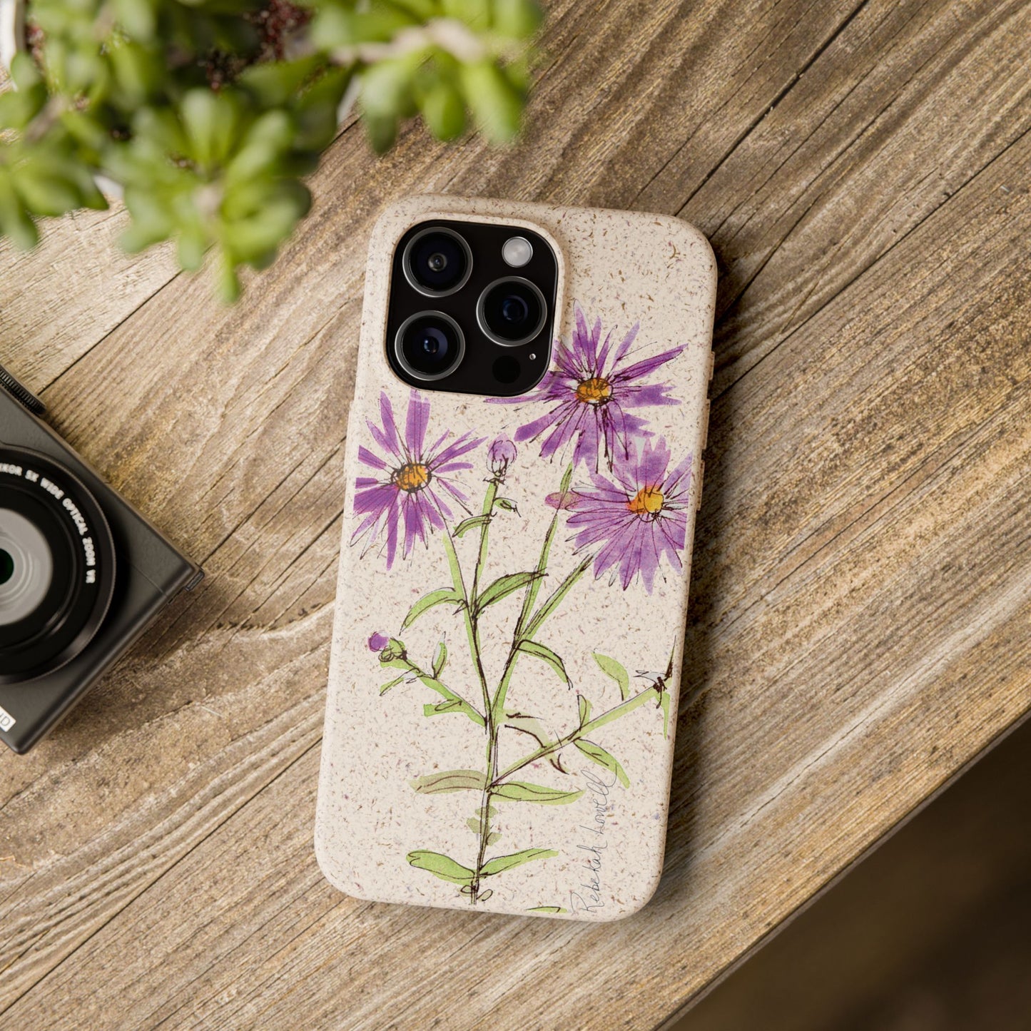 New England Aster Biodegradable Phone Case