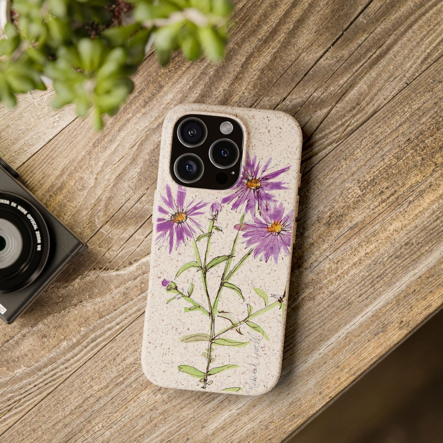 New England Aster Biodegradable Phone Case