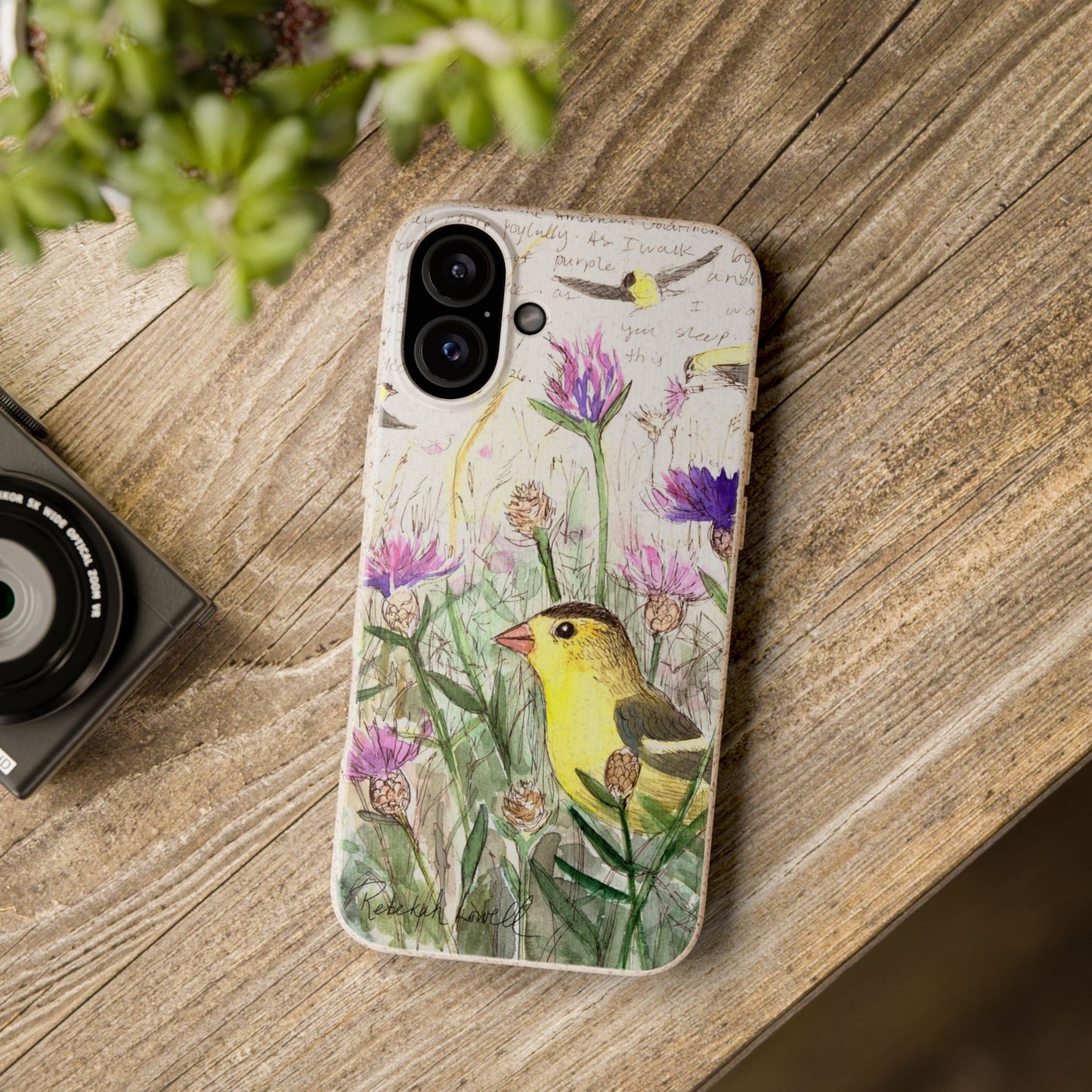 American Goldfinch Biodegradable Phone Case