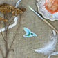 Ruby-throated Hummingbird Glitter Sticker